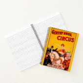 kleurrijk Circus Performer Poster Notitieboek (Binnen)