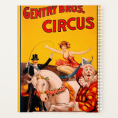  kleurrijk Circus Performer Poster Planner (Achterkant)