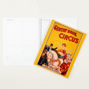  kleurrijk Circus Performer Poster Planner