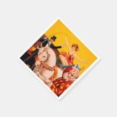 kleurrijk Circus Performer Poster Servet (Hoek)