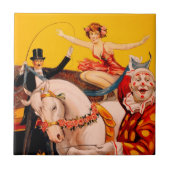 kleurrijk Circus Performer Poster Tegeltje (Voorkant)