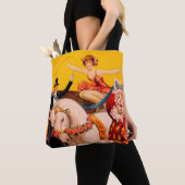  kleurrijk Circus Performer Poster Tote Bag (Dichtbij)