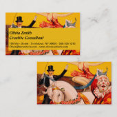  kleurrijk Circus Performer Poster Visitekaartje (Voorkant / Achterkant)