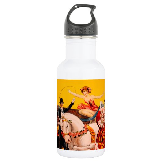  kleurrijk Circus Performer Poster Waterfles (Voorkant)