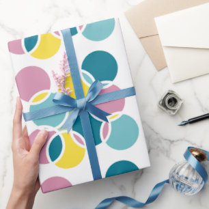 Kleurrijk Cirkelontwerp – Leuke Geometrische Print Cadeaupapier