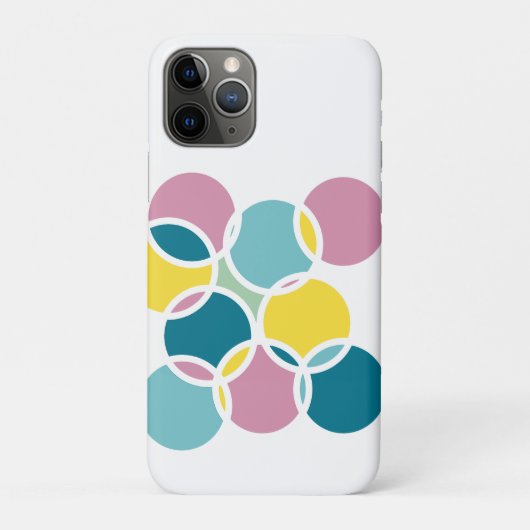 Kleurrijk Cirkelontwerp – Leuke Geometrische Print Case-Mate iPhone Case (Achterkant)