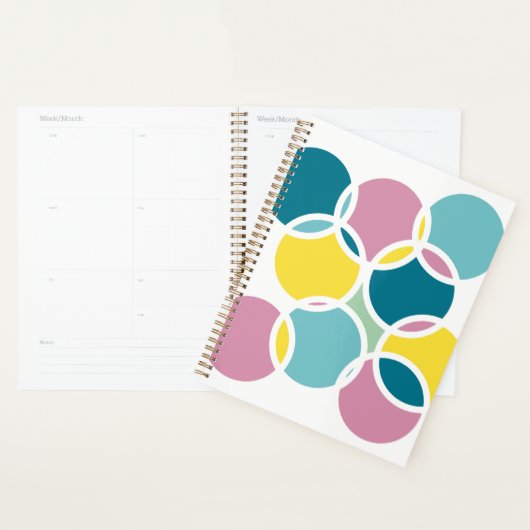 Kleurrijk Cirkelontwerp – Leuke Geometrische Print Planner (Display)