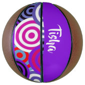 Kleurrijk cirkelpatroon basketbal (Verticaal)