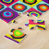 Kleurrijk Cirkelpatroon Legpuzzel (Zijkant)