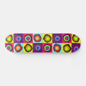 Kleurrijk Cirkelpatroon Skateboard (Horizontaal)