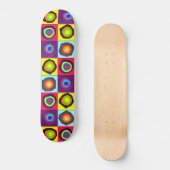 Kleurrijk Cirkelpatroon Skateboard (Voorkant)