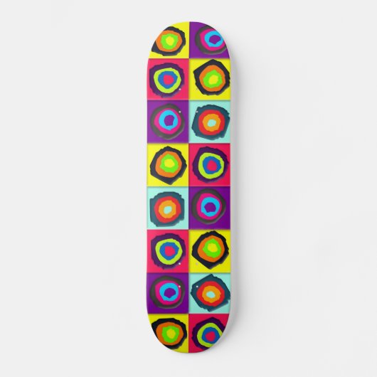 Kleurrijk Cirkelpatroon Skateboard (Voorkant)