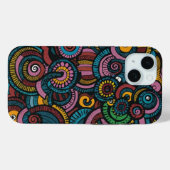 Kleurrijk cirkelvormig iPhone-hoesje patroon Case-Mate iPhone Case (Achterkant (horizontaal))