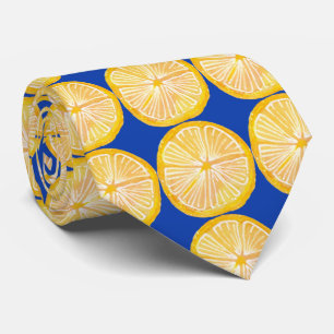Kleurrijk citrus citroen Fruit patroon Stropdas