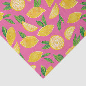 Kleurrijk citrus citroen fruit patroon tissuepapier (Detail)