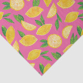 Kleurrijk Citrus Lemon Fruit Tissuepapier (Detail)