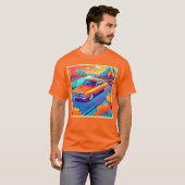 Kleurrijk Classic Ride Design T-shirt (Voorkant volledig)