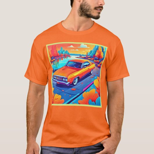 Kleurrijk Classic Ride Design T-shirt (Voorkant)