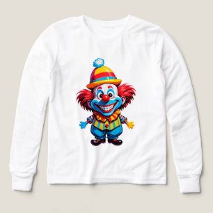 Kleurrijk Clownskarakter in Fel Kostuum