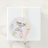 Kleurrijk Cocktail Feest Retro Jonggezellenfeest Bedankjes Labels (In situ)