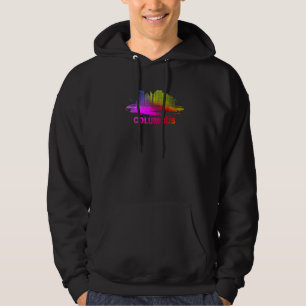 Kleurrijk Columbus Stadsgezicht Souvenir Columbus  Hoodie