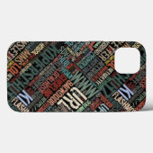 Kleurrijk computerwoordenboek Case-Mate iPhone case (Achterkant (horizontaal))