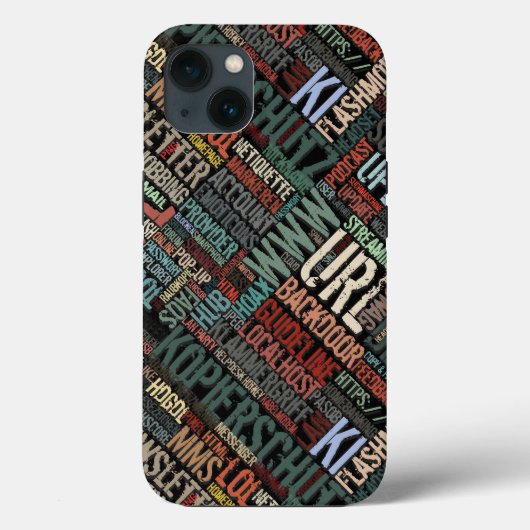 Kleurrijk computerwoordenboek Case-Mate iPhone case (Achterkant)