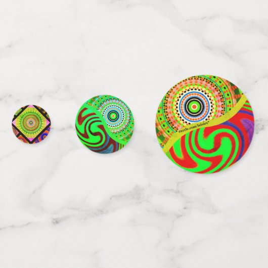 kleurrijk confetti (Achterkanten)