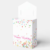 Kleurrijk confetti bedankdoosjes (Geopend)