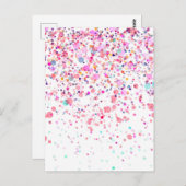 Kleurrijk Confetti Blank aangepast voor elke geleg Briefkaart (Voorkant / Achterkant)