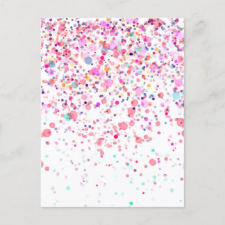 Kleurrijk Confetti Blank Aanpasbaar Elke Gelegenhe Briefkaart