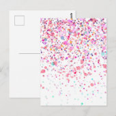 Kleurrijk Confetti Blank Aanpasbaar Elke Gelegenhe Briefkaart (Voorkant / Achterkant)