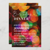 Kleurrijk Confetti diner 99ste verjaardag Kaart (Voorkant / Achterkant)