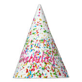 Kleurrijk confetti feesthoedjes (Rechts)