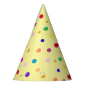 Kleurrijk confetti feesthoedjes (Links)