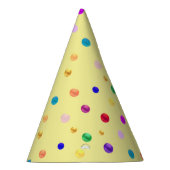 Kleurrijk confetti feesthoedjes (Rechts)