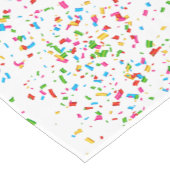 Kleurrijk confetti korte tafelloper (Hoek)