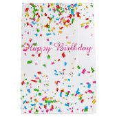 Kleurrijk confetti medium cadeauzakje (Achterkant)