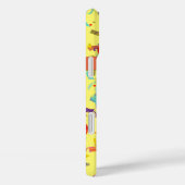 Kleurrijk confetti over geel Case-Mate iPhone case (Achterkant / Rechts)