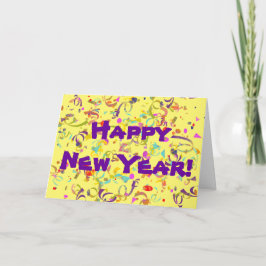 Kleurrijk Confetti Persoonlijke Speciale Gelegenhe Feestdagen Kaart