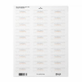 Kleurrijk Confetti Retouradres Label (Full Sheet)