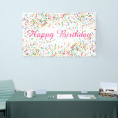 Kleurrijk confetti spandoek (Beurs)