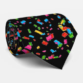 Kleurrijk confetti stropdas (Opgerold)