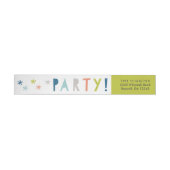 Kleurrijk Confetti Type Jongens Retouradres (Individueel)