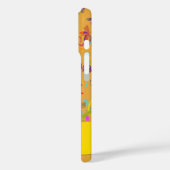 Kleurrijk Confetti Worp over Orange Gepersonalisee Case-Mate iPhone Case (Achterkant / Links)