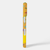 Kleurrijk Confetti Worp over Orange Gepersonalisee Case-Mate iPhone Case (Achterkant / Rechts)