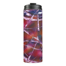 Kleurrijk contrastend lint thermosbeker