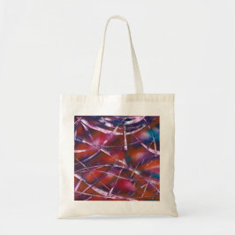 Kleurrijk contrastend lint tote bag