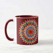 Kleurrijk Costa Rica Folklore Ontwerp Mok (Links)