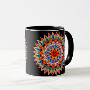 Kleurrijk Costa Rica Folklore Ontwerp Mok